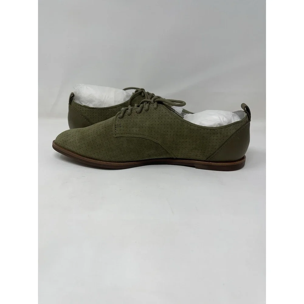 Ed By Ellen ED-KULVER Chive Kid Suede Oxford Shoes Women's Size 8M NEW